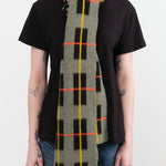Jo Gordon Accessories Scarves Brushed Tartan Scarf in Moss Moss