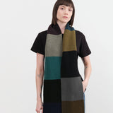 Jo Gordon Accessories Scarves Colorblock Garter Stitch Scarf Dark