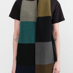 Jo Gordon Accessories Scarves Colorblock Garter Stitch Scarf Dark