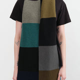 Jo Gordon Accessories Scarves Colorblock Garter Stitch Scarf Dark