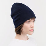 Jo Gordon Accessories Hats Felted Fine Knit Hat in Nero Navy Nero Navy / One Size