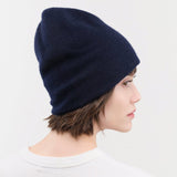 Jo Gordon Accessories Hats Felted Fine Knit Hat in Nero Navy Nero Navy / One Size