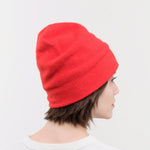 Jo Gordon Accessories Hats Felted Fine Knit Hat in Poppy Poppy / One Size