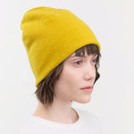 Jo Gordon Accessories Hats Felted Fine Knit Hat in Turmeric Turmeric / One Size