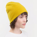 Jo Gordon Accessories Hats Felted Fine Knit Hat in Turmeric Turmeric / One Size