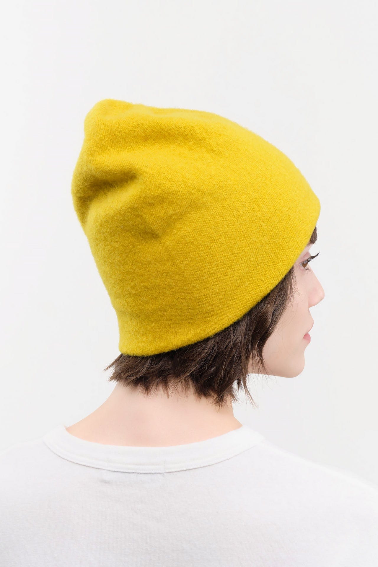 Jo Gordon Accessories Hats Felted Fine Knit Hat in Turmeric Turmeric / One Size