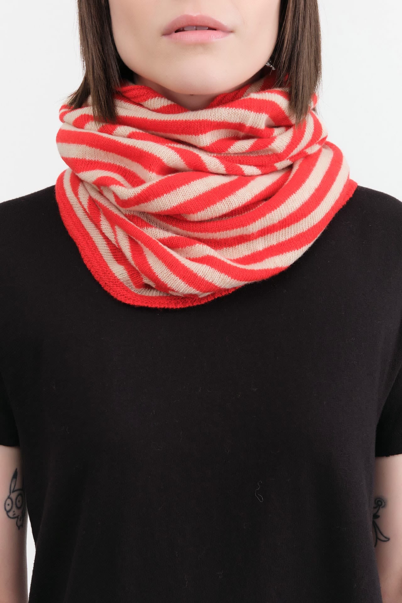 Jo Gordon Accessories Scarves Funnel Neck Warmer in Poppy Poppy