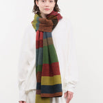 Jo Gordon Accessories Scarves Large Tweed Stripe Scarf Multicolor / One Size