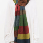Jo Gordon Accessories Scarves Large Tweed Stripe Scarf Multicolor / One Size