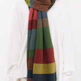 Jo Gordon Accessories Scarves Large Tweed Stripe Scarf Multicolor / One Size