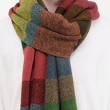 Jo Gordon Accessories Scarves Large Tweed Stripe Scarf Multicolor / One Size