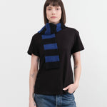 Jo Gordon Accessories Scarves Small Brushed Stripe Scarf in Nightsky Nightsky