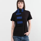 Jo Gordon Accessories Scarves Small Brushed Stripe Scarf in Nightsky Nightsky