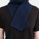 Jo Gordon Accessories Scarves Small Garter Stitch Scarf Nightsky
