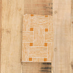 Kamawanu Home Kitchen Towels Tenugui Cotton Wrapping Cloth Ajiro-Kohshi Check / 35" L X 13" W