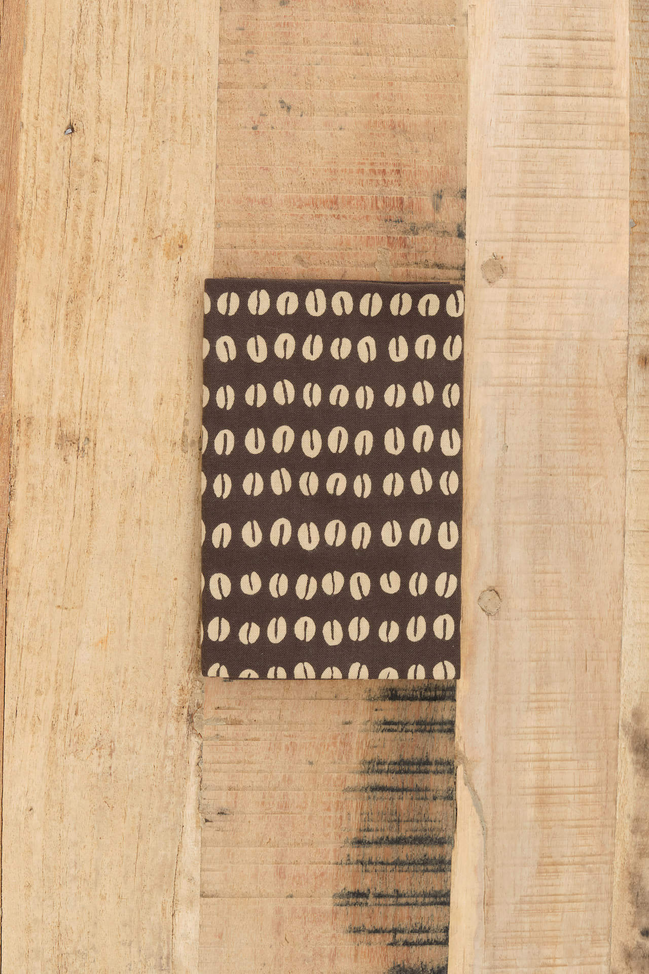 Kamawanu Home Kitchen Towels Tenugui Cotton Wrapping Cloth Coffee Beans / 35" L X 13" W