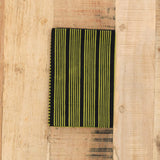 Kamawanu Home Kitchen Towels Tenugui Cotton Wrapping Cloth Shima-Zukushi Matcha / 35" L X 13" W