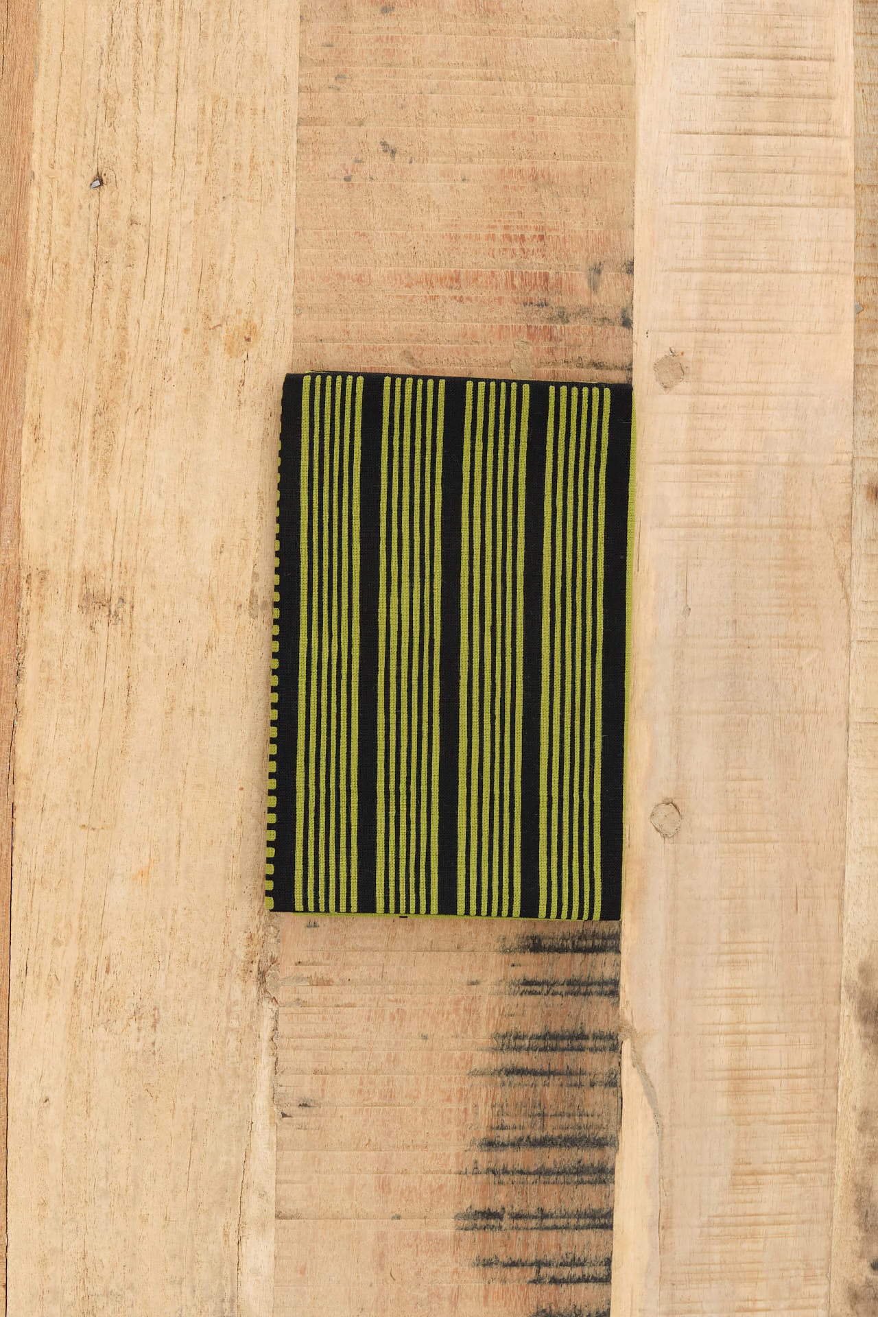 Kamawanu Home Kitchen Towels Tenugui Cotton Wrapping Cloth Shima-Zukushi Matcha / 35" L X 13" W