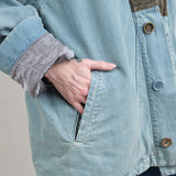 11.5 oz Denim Dotera Jacket with hand and zipper chest pockets by Kapital Clothing Brand