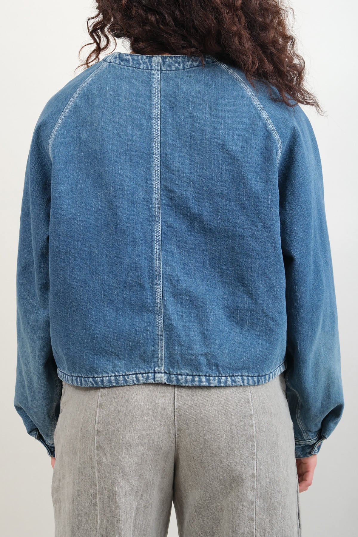 Kapital 11.5 oz denim jacket with fleece blanket lining