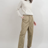 Kapital Clothing Brand Chino High Waist NIME Pants in Beige