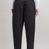 Black Barrel Wide Leg Trouser Chino High Waist NIME Pants by Kapital