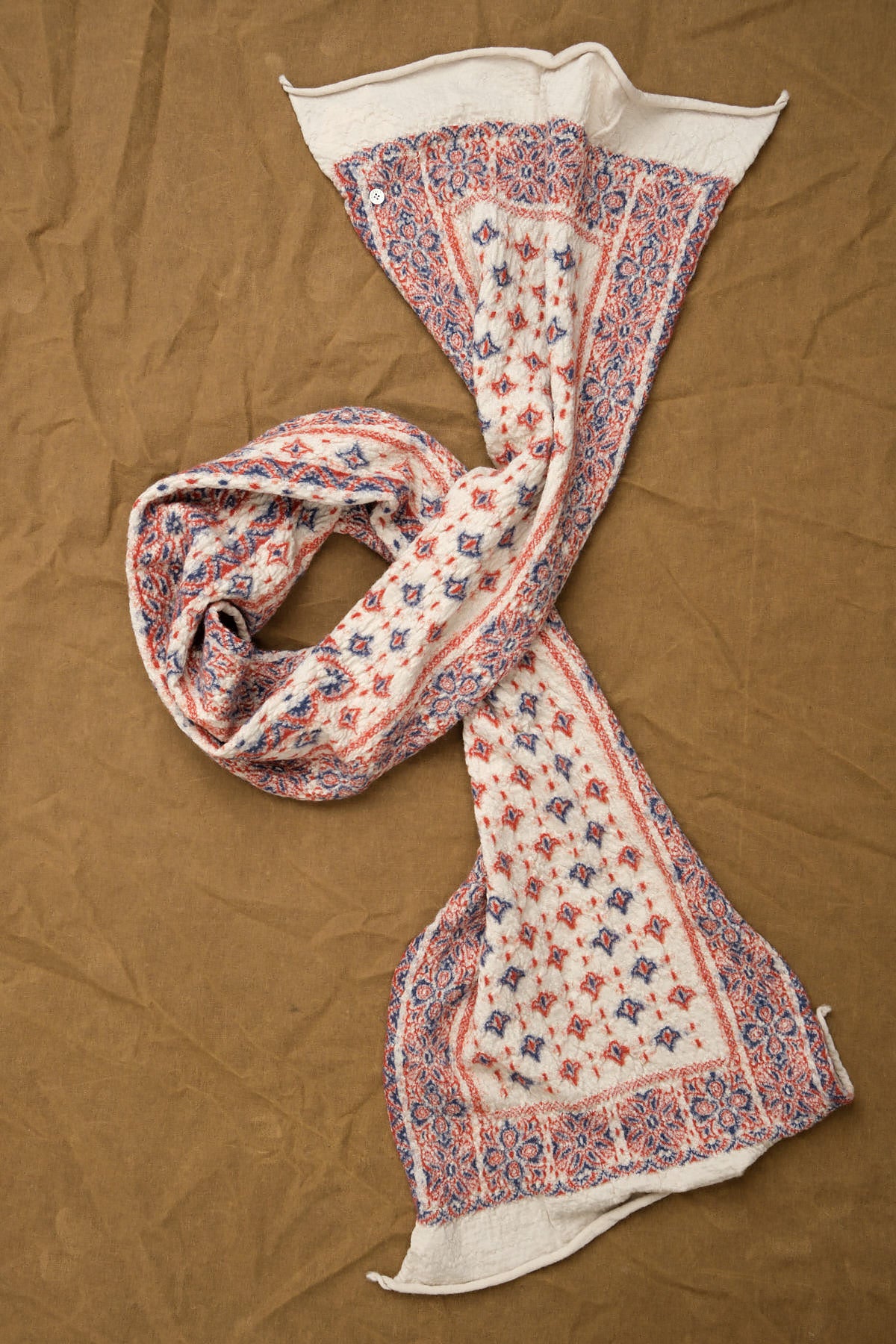 compressed wool bandana scarf from Kapital