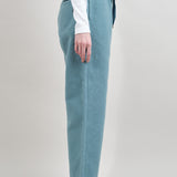 Japanese Kapital Brand  Napped Heat-Corduroy Easy Sweatpants in Turquoise