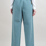Straight Leg Kapital Corduroy Cotton Easy Pant in Turquoise Sweatpant