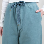 100% Cotton Kapital Easy Pant with Zip fly and clasp hidden by Drawstring Waist