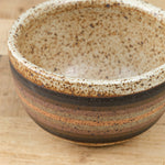 Cool and Warm Stripes Kat and Roger Handmade Ceramics Deep Side Serving Bowl