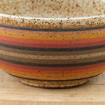 Variety Rainbow Stripes Kat and Roger Ceramics Large Deep Serving Bowl