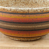 Variety Rainbow Stripes Kat and Roger Ceramics Large Deep Serving Bowl