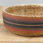 Kat and Roger Handmade Ceramics Side Serving Bowl in Variety Stripes