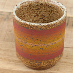 Warm Stripes Kat and Roger Ceramics Straight Tumbler