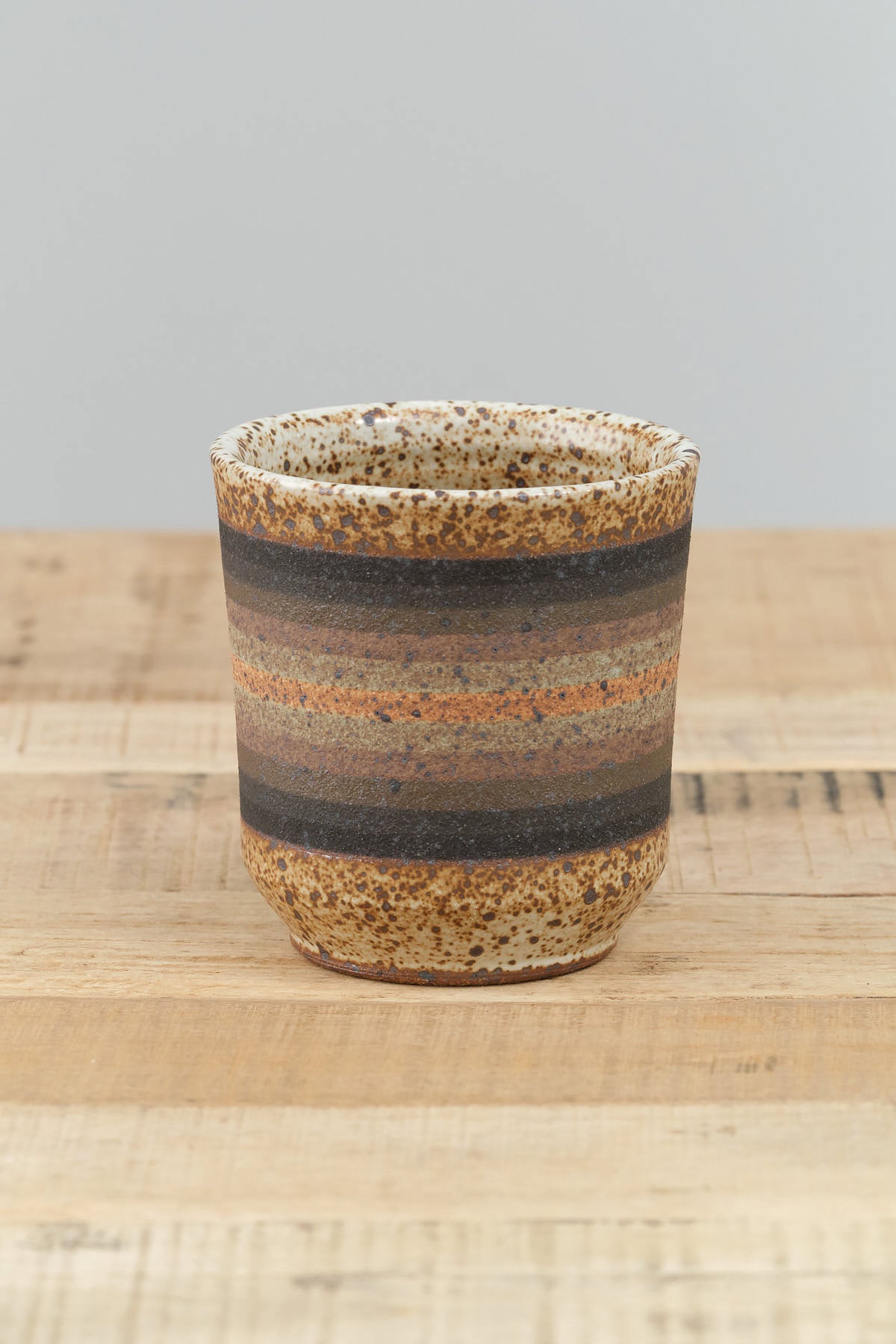 Kat and Roger Ceramics Straight Tumbler in Cool Stripes