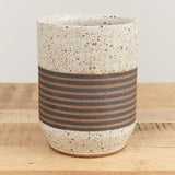 Kat and Roger Home Vessels Utility Vessel Black and White Stripes