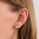 Kathleen Whitaker Jewelry Earrings Large Sphere Stud Earring 14K Yellow Gold / Single