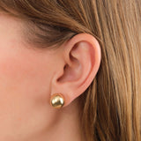Kathleen Whitaker Jewelry Earrings Large Sphere Stud Earring 14K Yellow Gold / Single