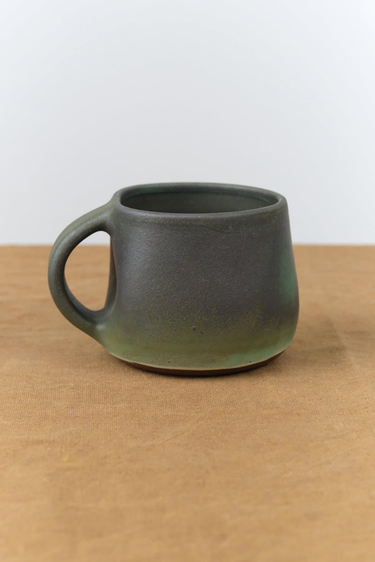 Side view of 8 oz Coffee Mug in Emerald