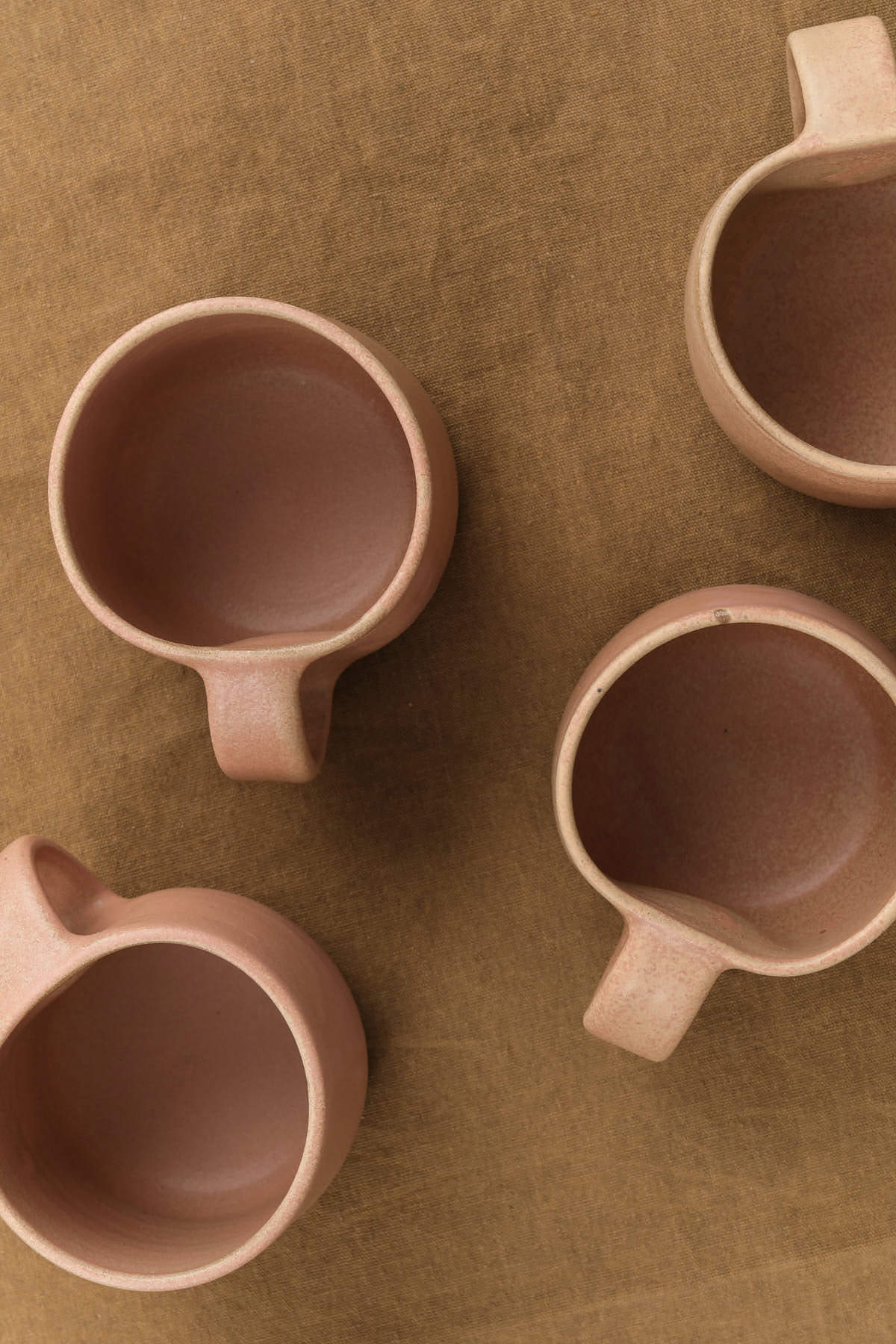 Top view of 8 oz Coffee Mug in Rose