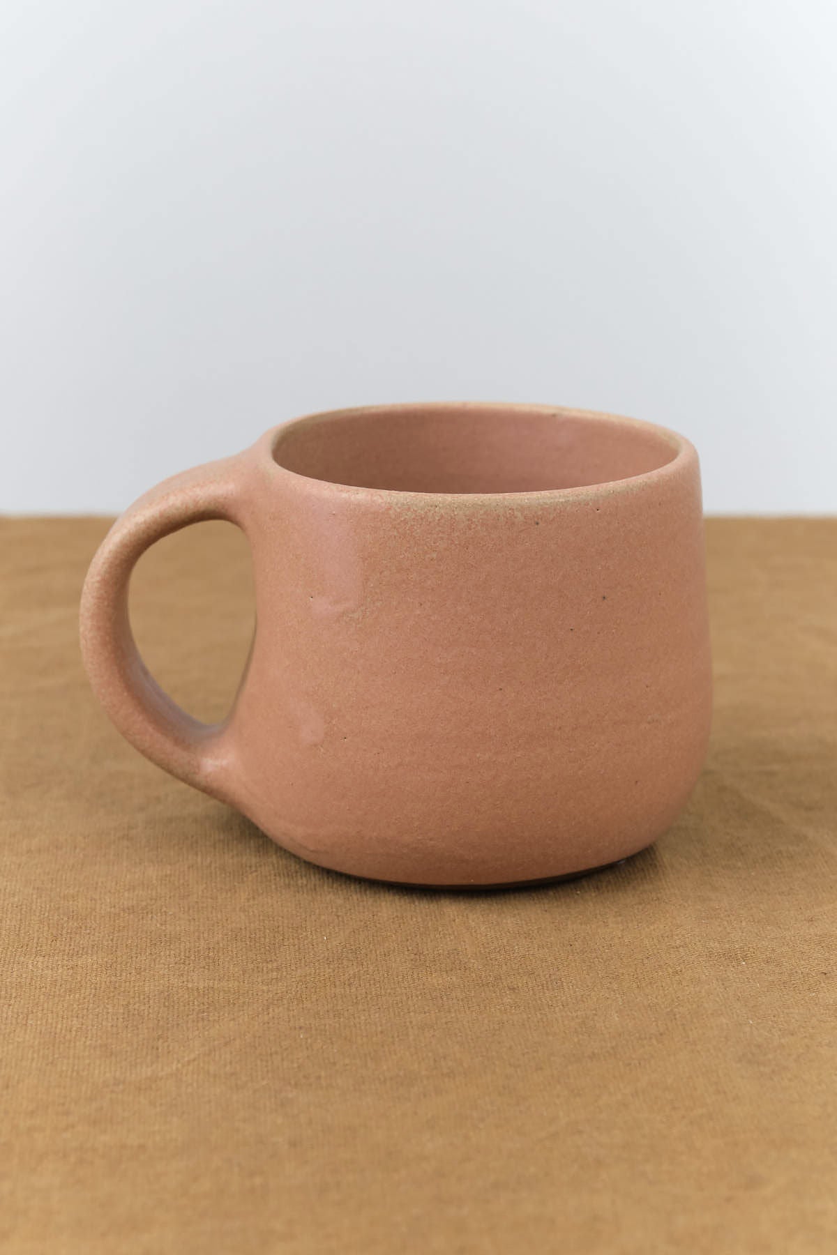 Side view of 8 oz Coffee Mug in Rose