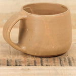 Rose Pink Tan 8 oz Coffee Mug By Kati Von Lehman Ceramics 