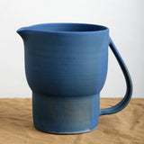 Kati Von Lehman Matte Blue Water Pitcher 