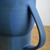 Matte Blue Water pitcher with Ergonomic handle 