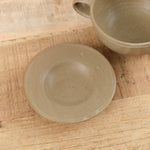 Kati Von Lehman Home CoffeeTea Cappuccino Mug and Saucer in Taupe Taupe