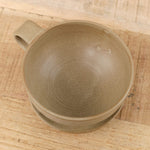 Kati Von Lehman Home CoffeeTea Cappuccino Mug and Saucer in Taupe Taupe