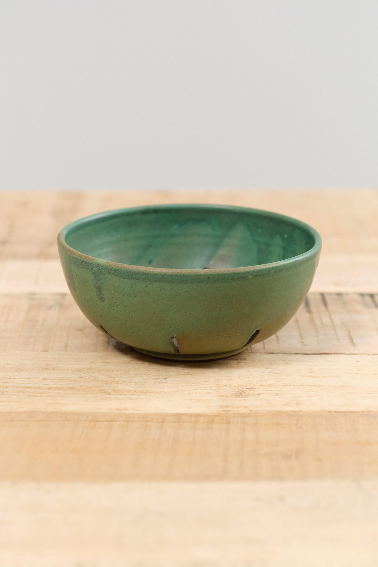 Emerald Fruit Colander by Kati Von Lehman