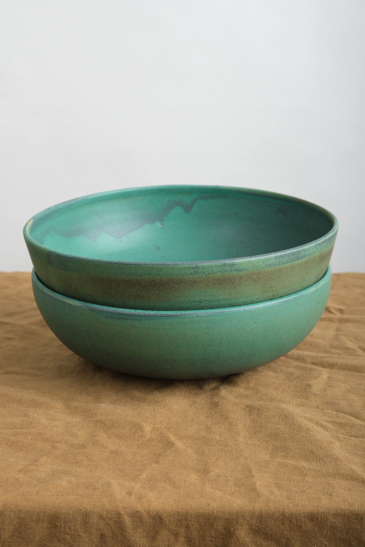 Kati Von Lehman Emerald Serving Bowl 