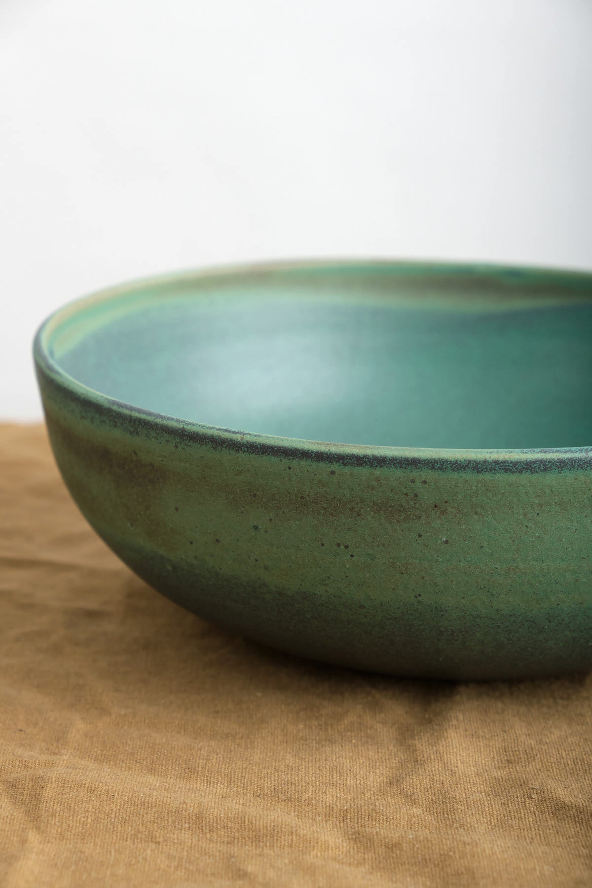 Handmade Emerald Serving Bowl